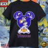 Minnesota Vikings Mickey Mouse Love Hand Sign Football T-Shirt 3 Minnesota Vikings Mickey Mouse Love Hand Sign Football T-Shirt