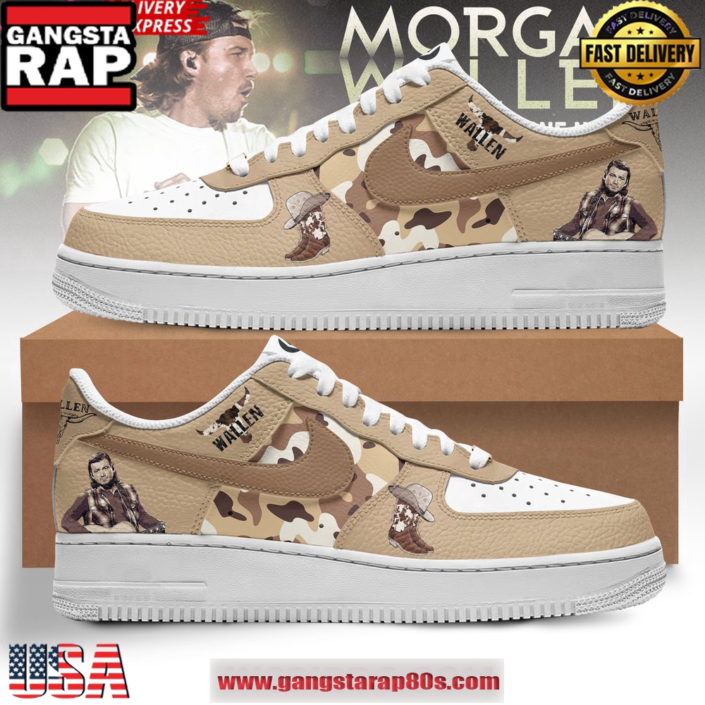Morgan Wallen Special Edition Air Force 1 Running Sneakers Shoes Morgan Wallen Special Edition Air Force 1 Running Sneakers Shoes