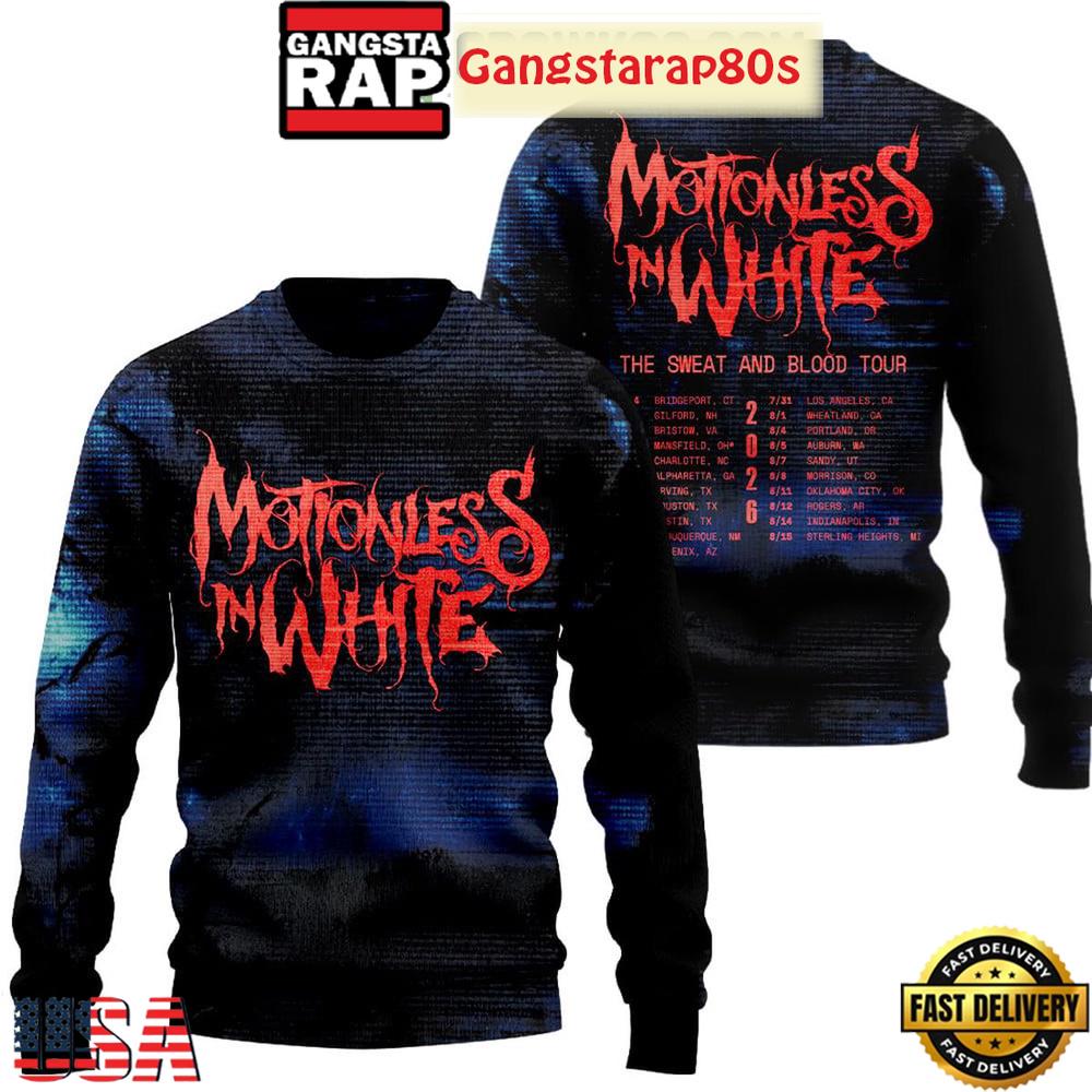 Motionless In White The Sweat And Blood Tour 2026 Sweatshirt