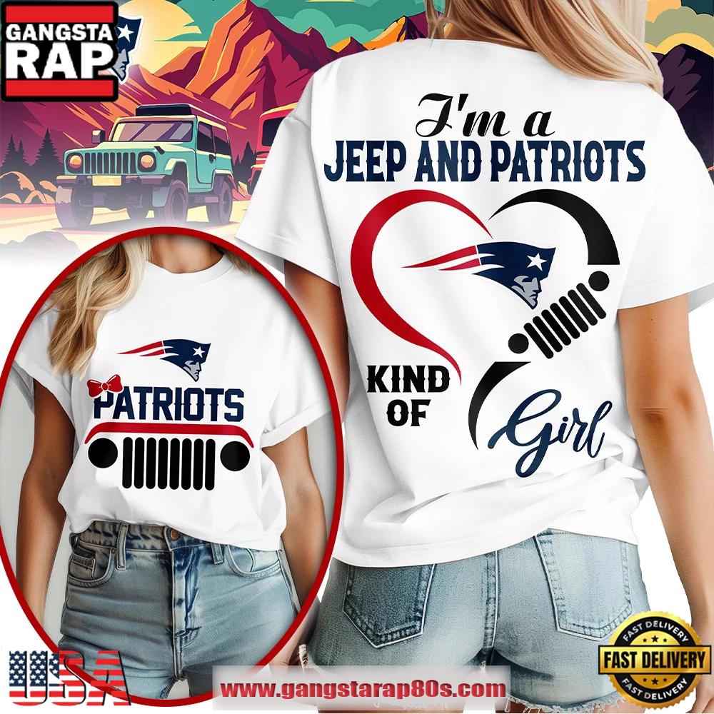 New England Patriots NFL Jeep Girl Women's Shirt