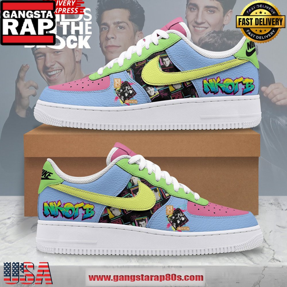 New Kids On The Block Collab Nike Special Edition Air Force 1 Sneakers Shoes New Kids On The Block Collab Nike Special Edition Air Force 1 Sneakers Shoes