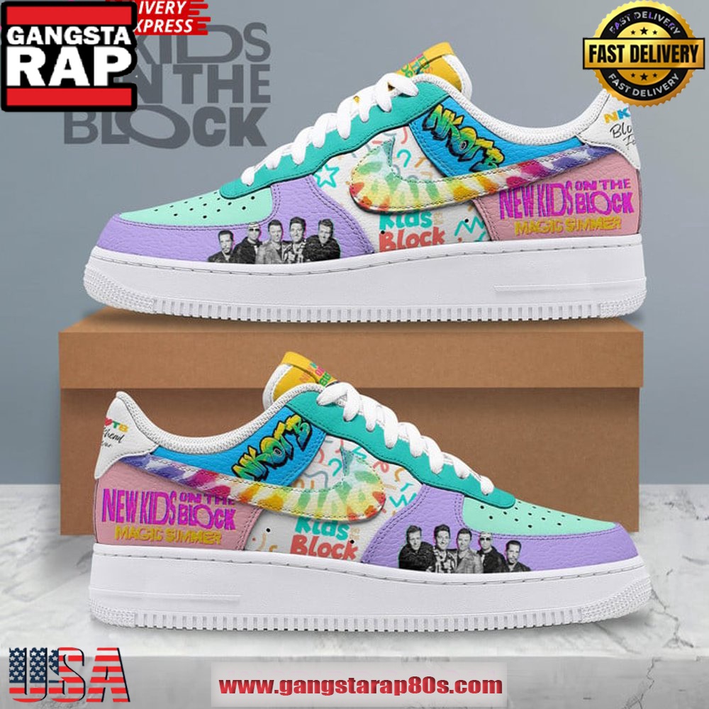 New Kids On The Block Magic Summer Air Force 1 Sneakers Shoes New Kids On The Block Magic Summer Air Force 1 Sneakers Shoes