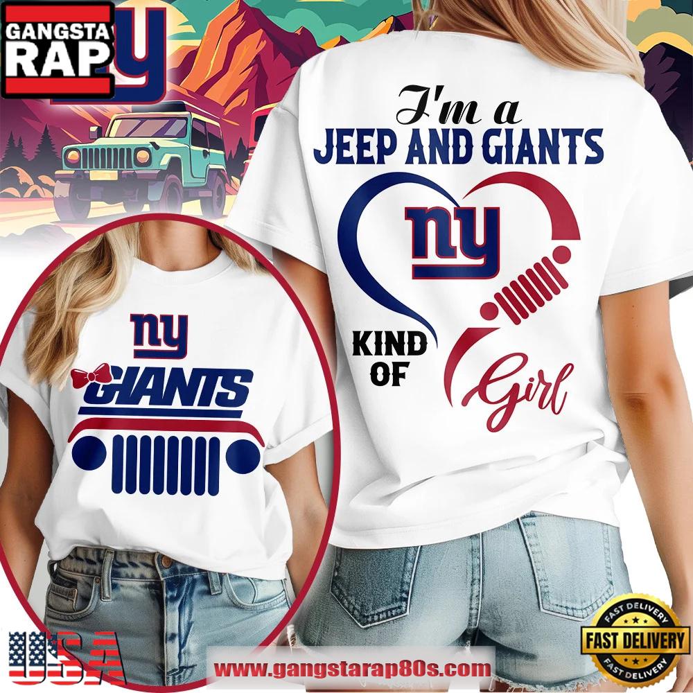 New York Giants NFL Jeep Girl Women's Shirt