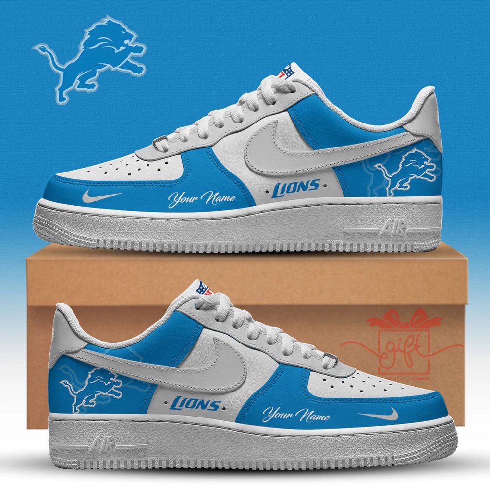 NFL Custom Detroit Lions New 2026 Version Nike Air Force 1 Fashions Shoes