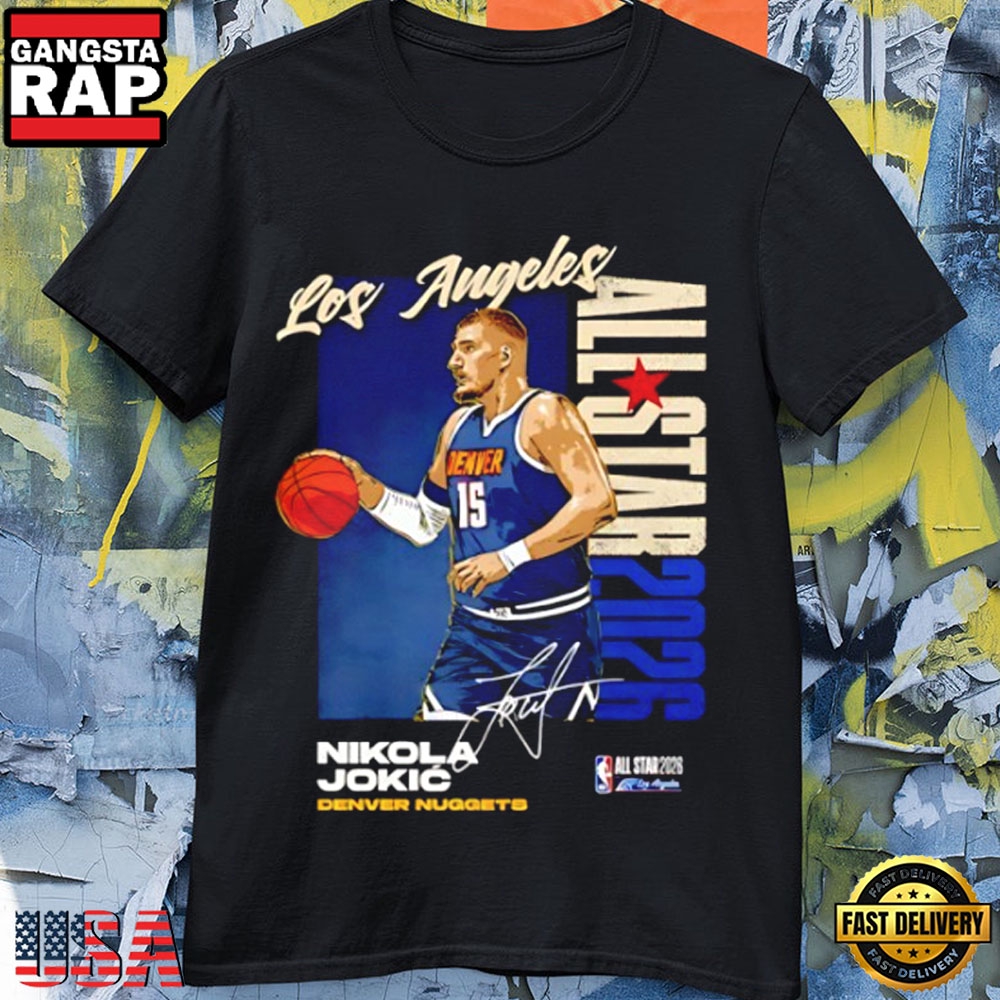 Nikola Jokic 2026 NBA All-Star Denver Nuggets Signature T-Shirt