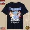 North Carolina Tar Heels Basketball Hubert Davis In My Veins Jesus In My Heart T-Shirt
