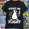 Penguin Fight Or Flight 2026 Meme Graphic T-Shirt