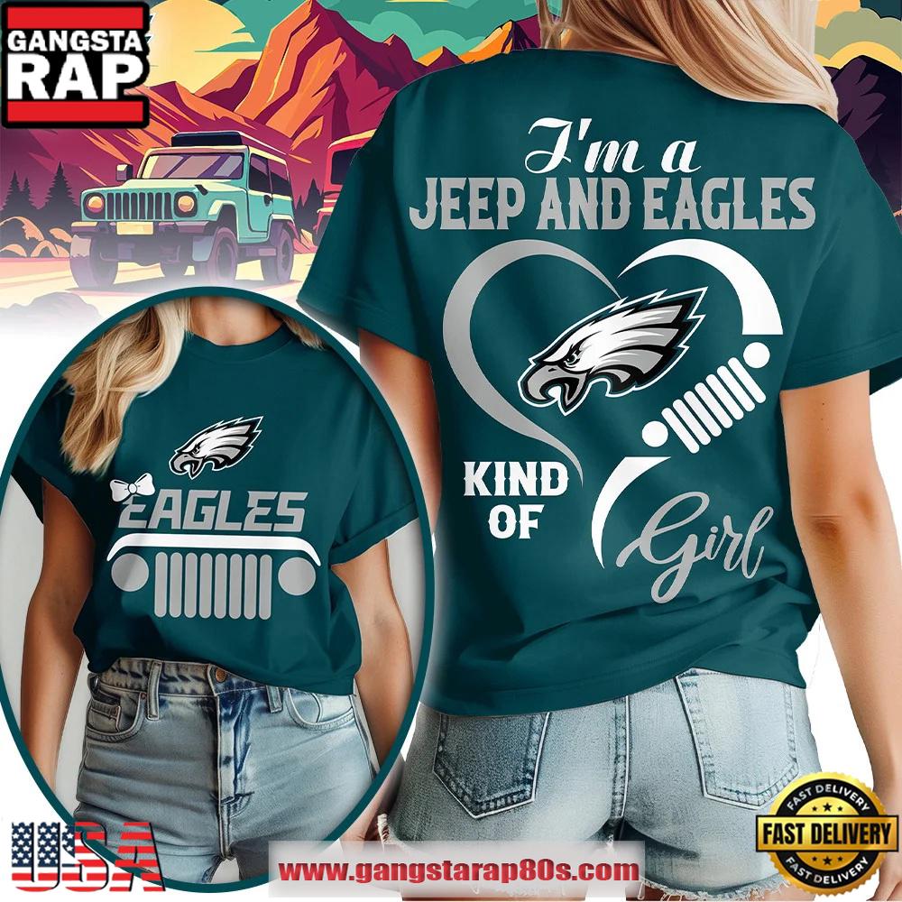 Philadelphia Eagles NFL Jeep Girl Women's T Shirt