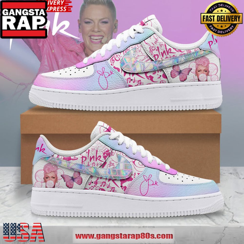 Pink Pop Star Special Edition Air Force 1 Sneakers Shoes Pink Pop Star Special Edition Air Force 1 Sneakers Shoes