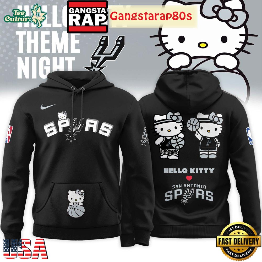 San Antonio Spurs x Hello Kitty Night 2026 Special Edition Hoodie
