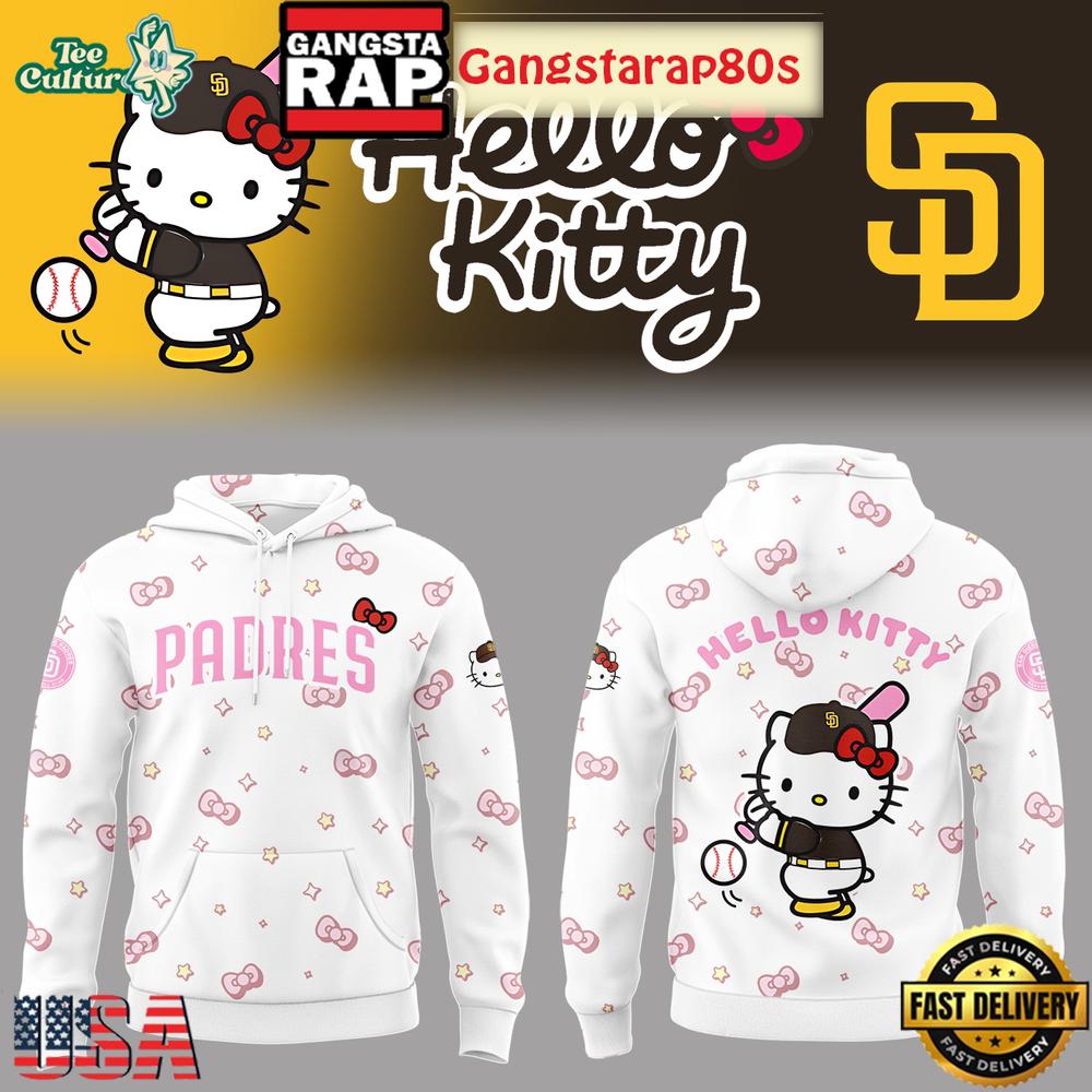 San Diego Padres x Hello Kitty 2026 Crossover Hoodie