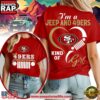 San Francisco 49ers NFL Jeep Girl Women's Red 3D Shirt