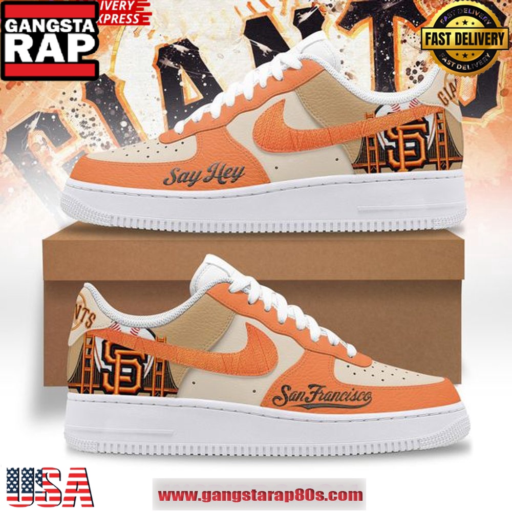 San Francisco Giants Nike Special Edition Air Force 1 Running Sneakers Shoes