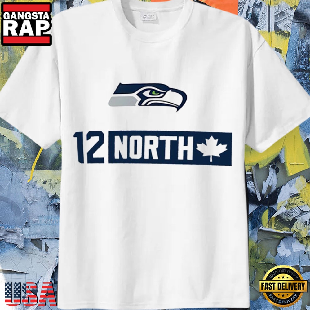 Seattle Seahawks 12 North Logo Fan T-Shirt