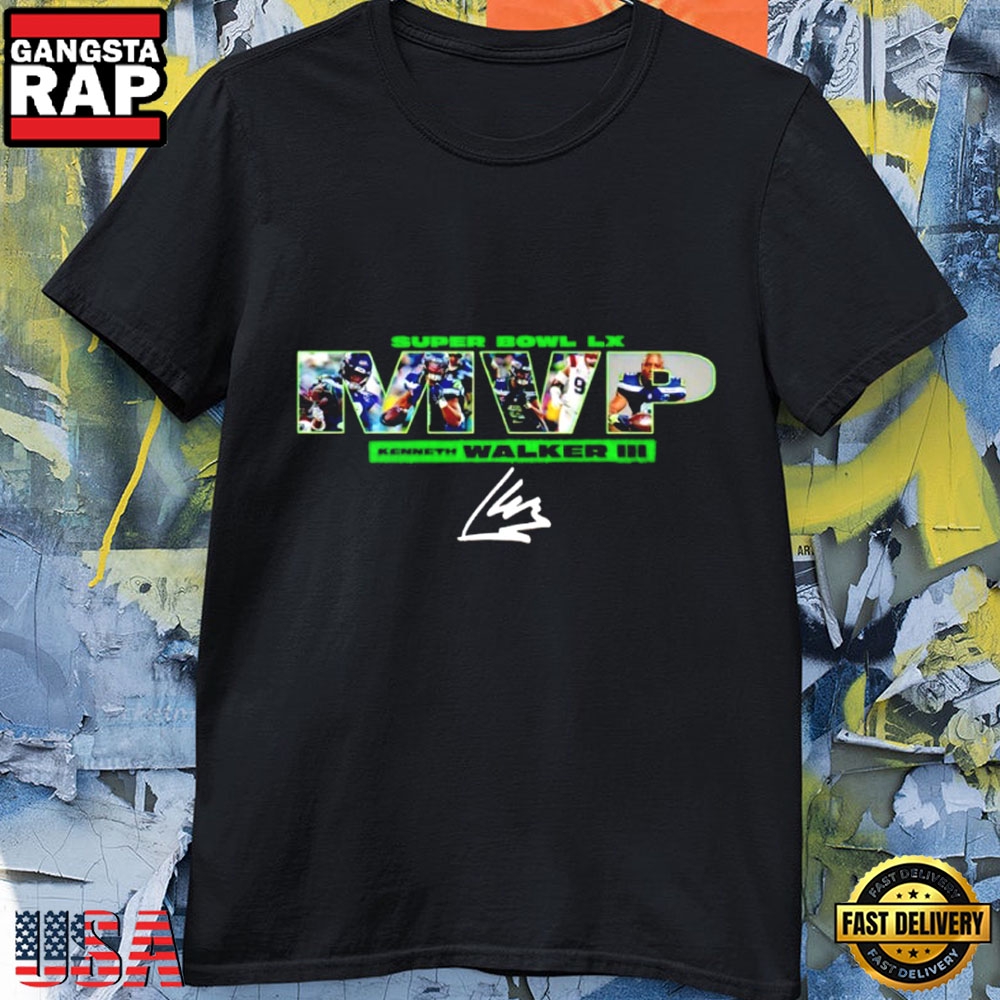 Seattle Seahawks 2026 Super Bowl LX MVP Kenneth Walker III T-Shirt