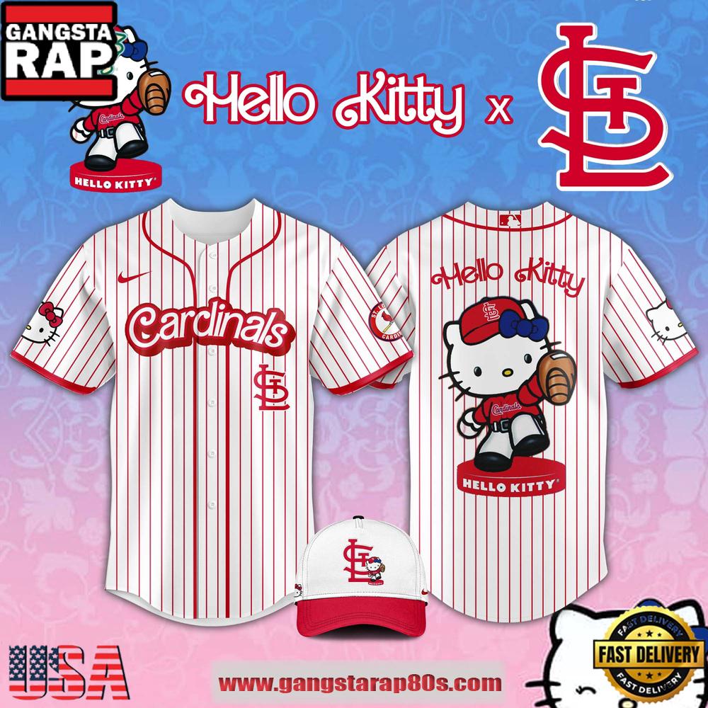 St. Louis Cardinals MLB 2026 Hello Kitty Night Limited Baseball Jersey Shirt St. Louis Cardinals MLB 2026 Hello Kitty Night Limited Baseball Jersey Shirt