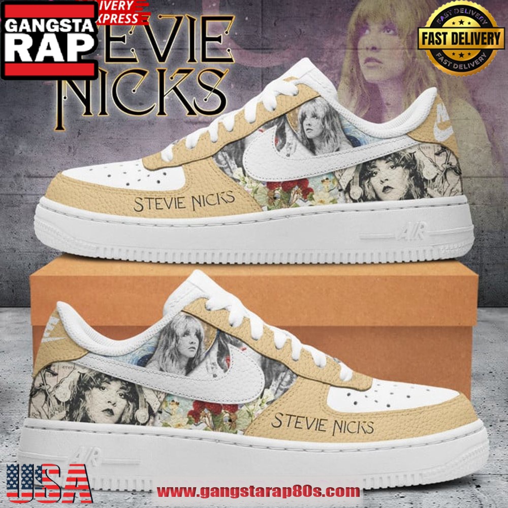 Stevie Nicks Artist New Design Air Force 1 Sneakers Shoes Stevie Nicks Artist New Design Air Force 1 Sneakers Shoes