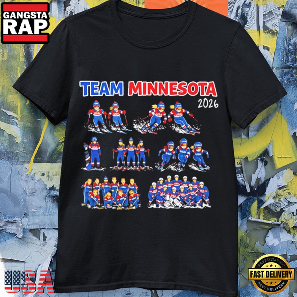Team Minnesota 2026 Ice Hockey Pride T-Shirt Team Minnesota 2026 Ice Hockey Pride T-Shirt