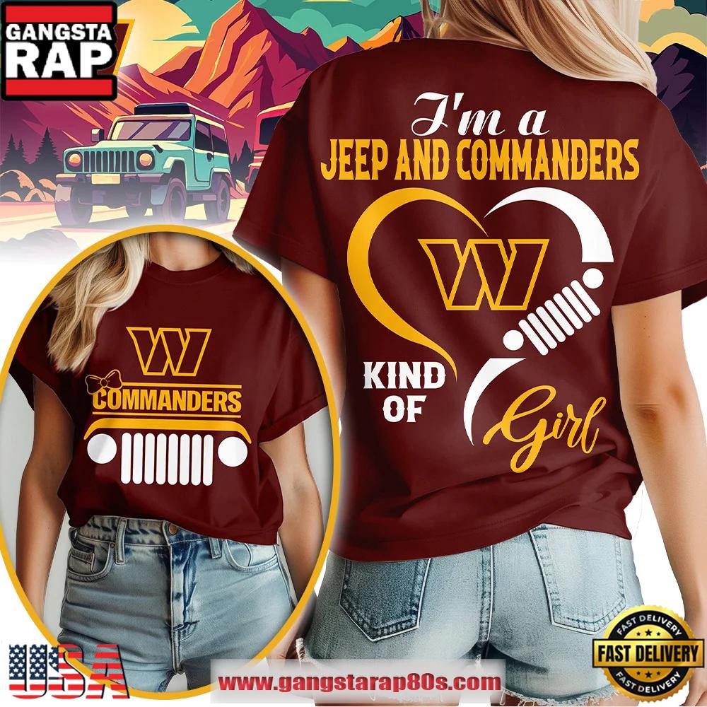 Washington Commanders NFL Jeep Girl Women's T Shirt