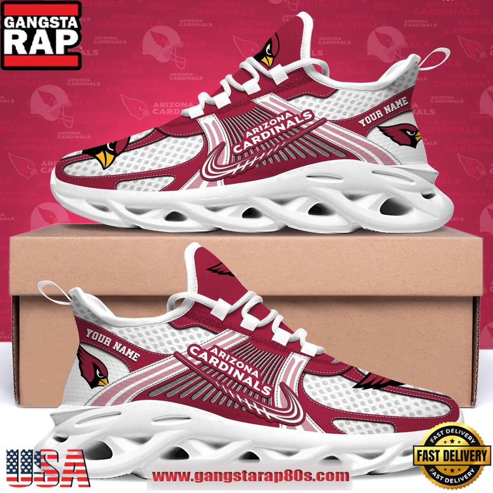 Arizona Cardinals Personalized Clunky Sneaker Max Soul Shoes