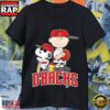 Arizona Diamondbacks x Peanuts Characters MLB 2026 Cute Cartoon Baseball T-Shirt