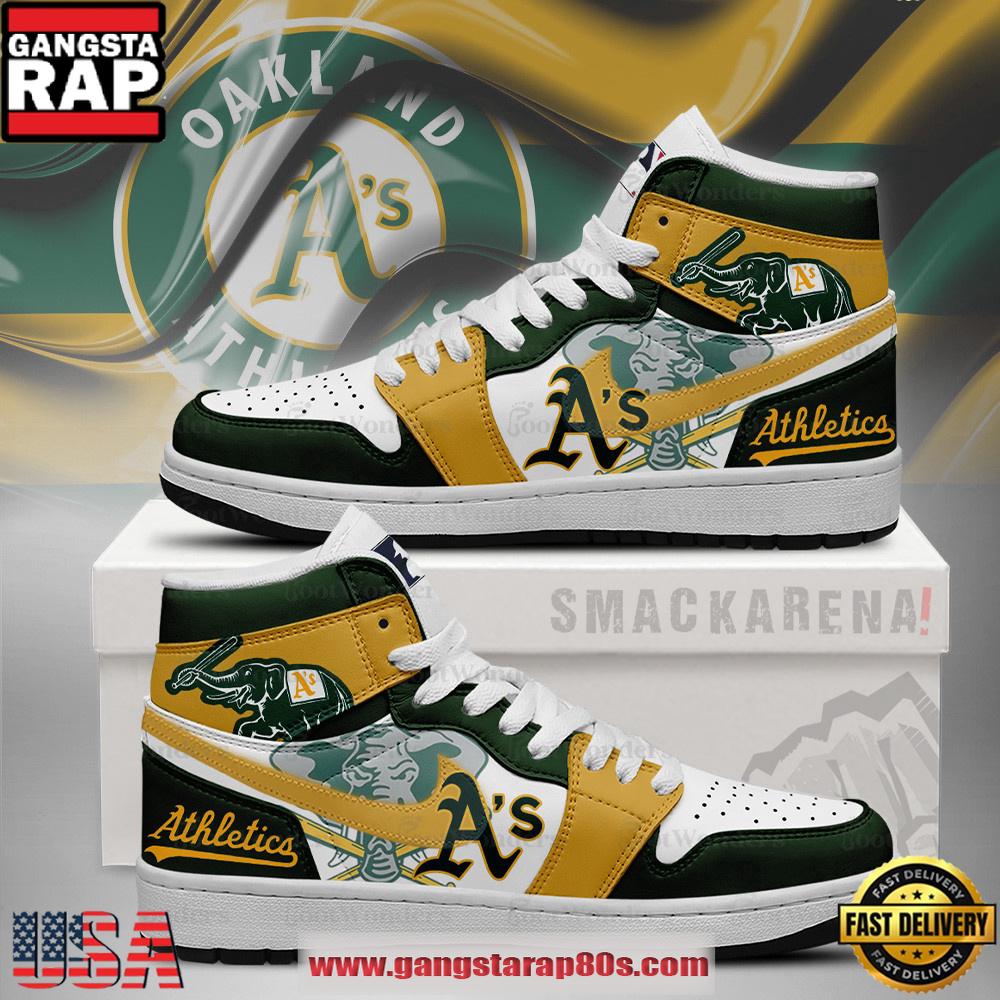 Athletics MLB Trending Sneakers Air Jordan 1 High Top Shoes