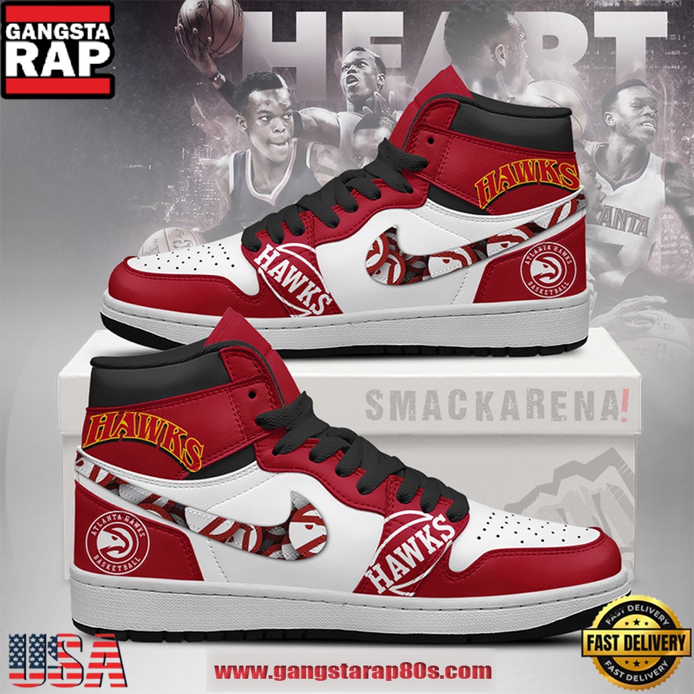 Atlanta Hawks NBA New 2026 Version Air Jordan 1 High Top Shoes