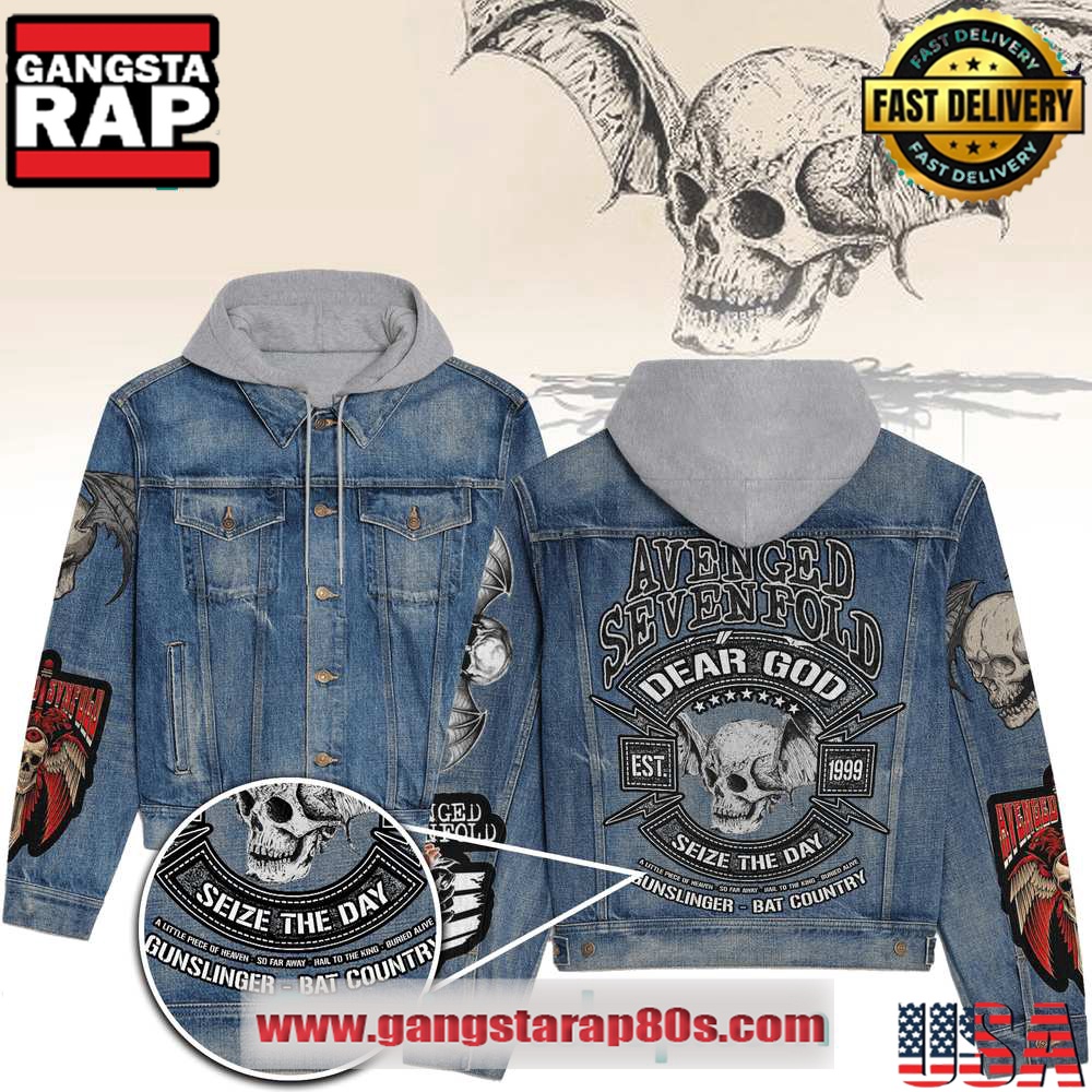 Avenged Sevenfold Dear God Hooded Limited Edition Denim Jacket