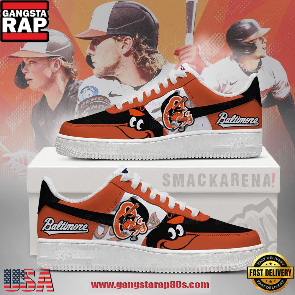 Baltimore Orioles MLB Trending Sneakers Air Force 1 Low Top Shoes