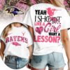 Baltimore Ravens Premium NFL Shoot Like A Girl Women T-Shirt