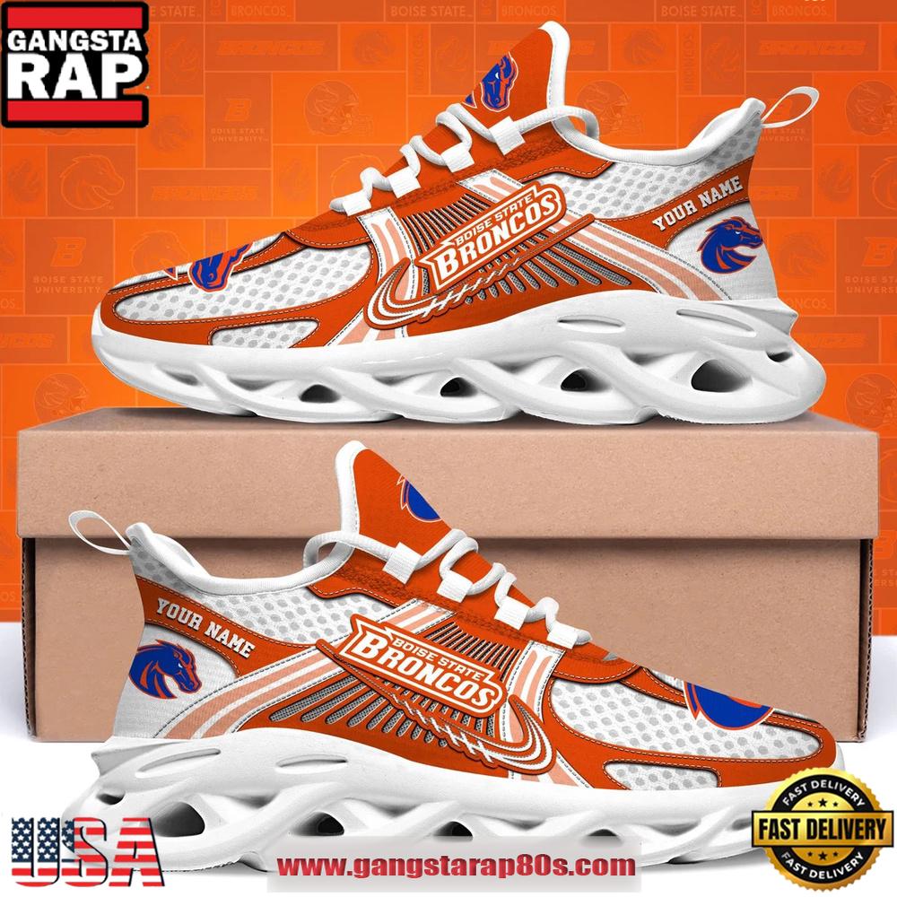 Boise State Broncos Personalized Clunky Sneaker Max Soul Shoes
