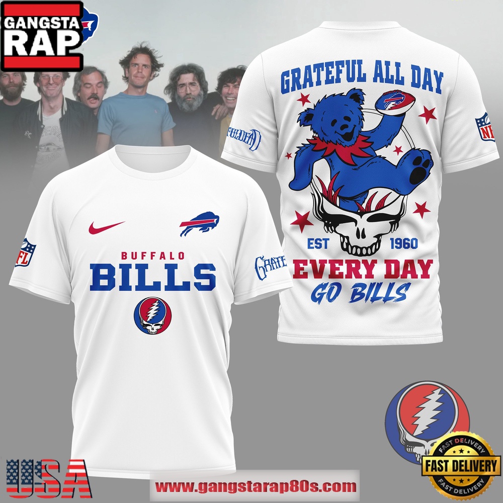 Buffalo Bills NFL x Grateful Dead All Day Vintage T-Shirt NY