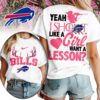 Buffalo Bills Premium NFL Shoot Like A Girl Women 3D Shirt