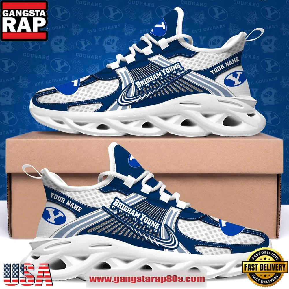 BYU Cougars Personalized Clunky Sneaker Max Soul Shoes