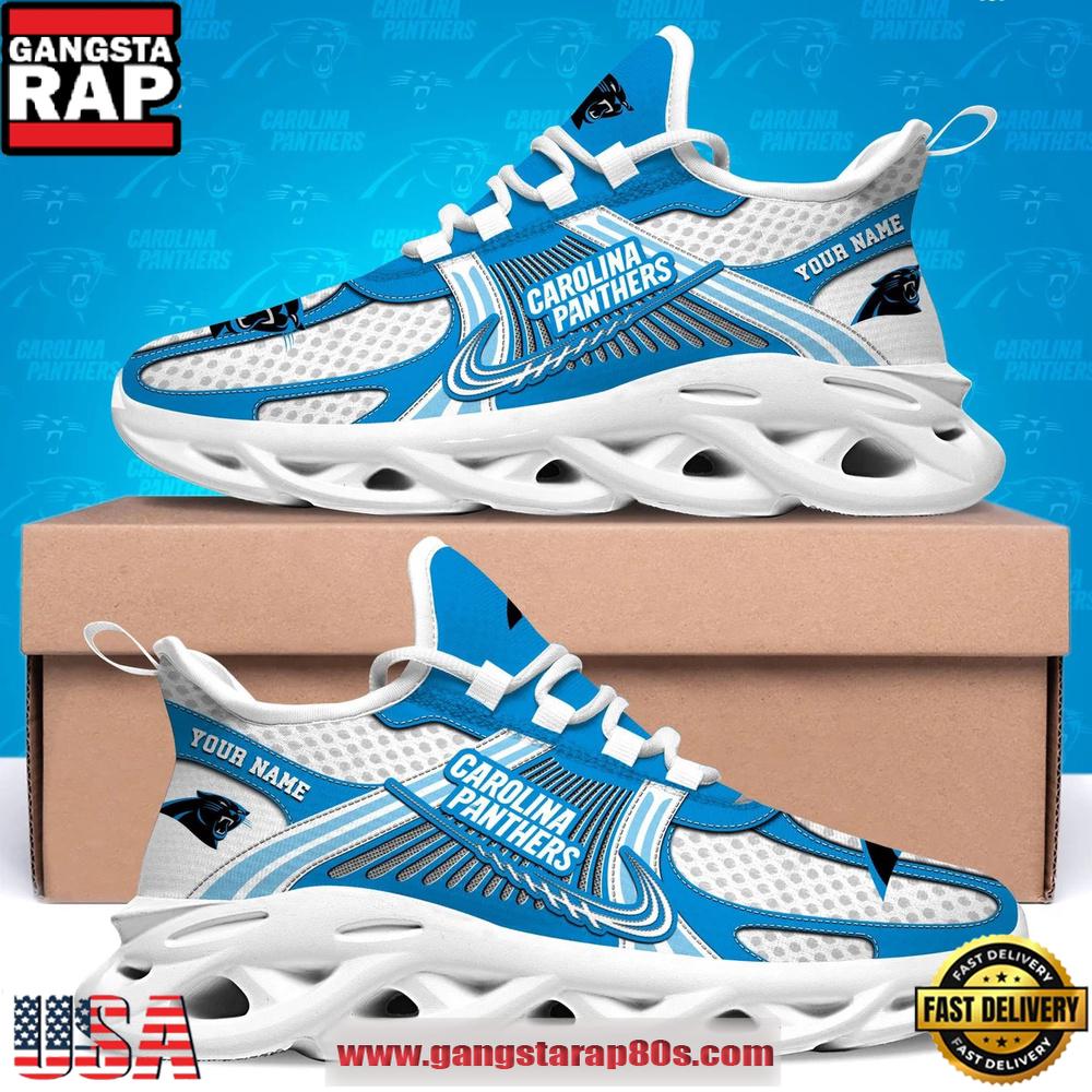 Carolina Panthers Personalized Clunky Sneaker Max Soul Shoes