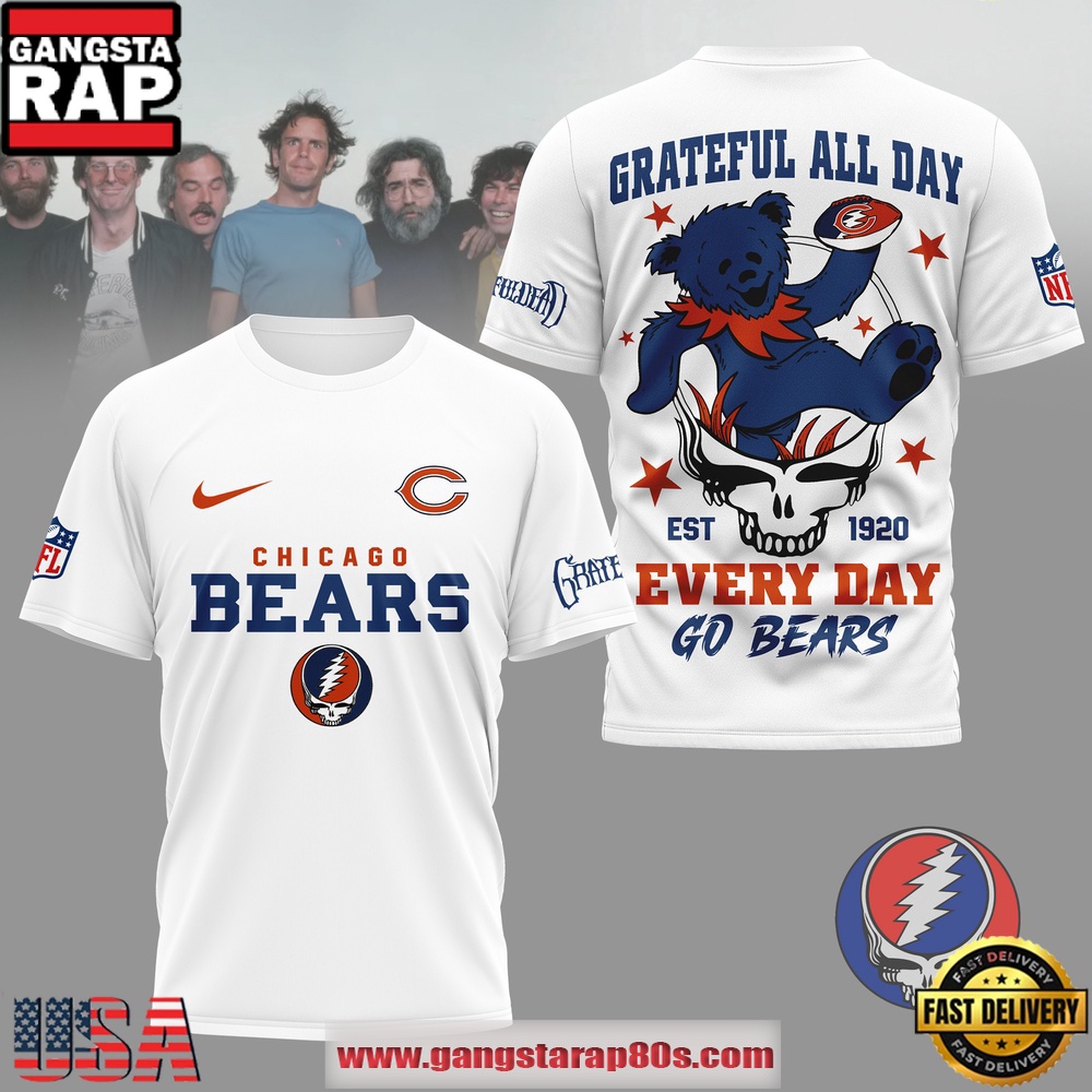 Chicago Bears NFL x Grateful Dead All Day Vintage T-Shirt