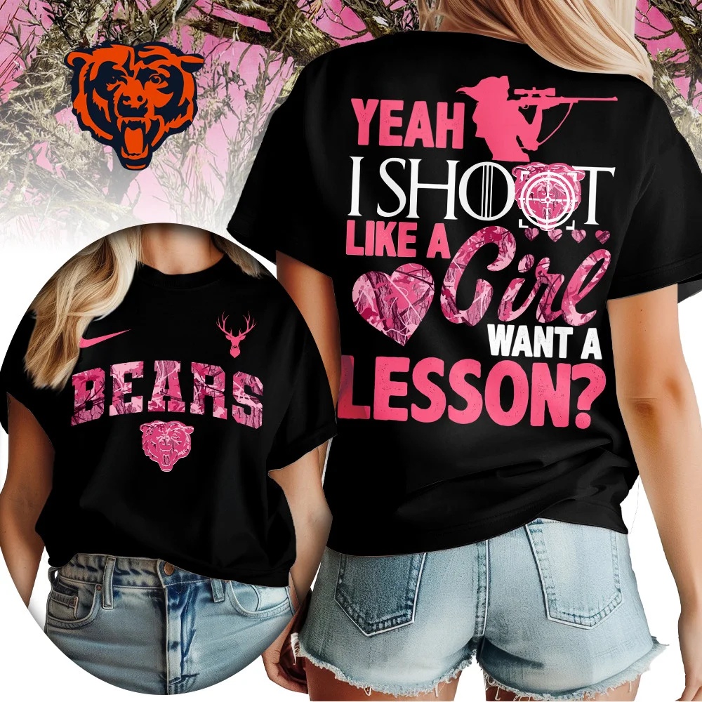 Chicago Bears Premium NFL Shoot Like A Girl Women Shirt