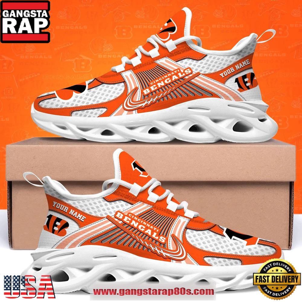 Cincinnati Bengals Personalized Clunky Sneaker Max Soul Shoes