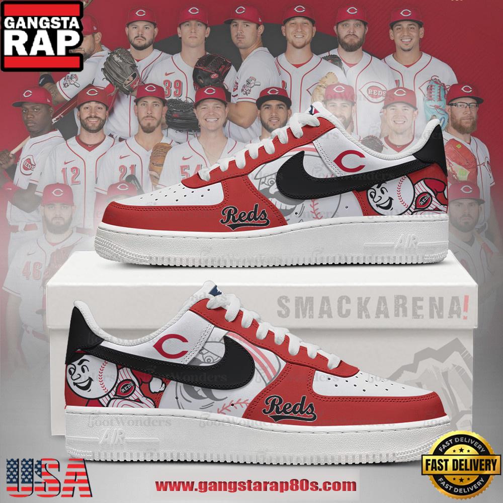 Cincinnati Reds MLB Trending Sneakers Air Force 1 Low Top Shoes Cincinnati Reds MLB Trending Sneakers Air Force 1 Low Top Shoes