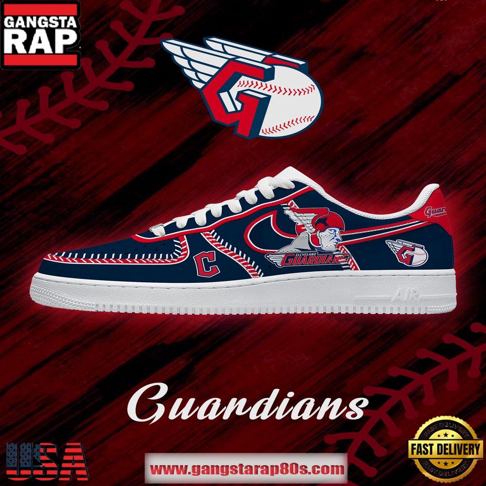 Cleveland Baseball Limited Edition Nike Air Force 1 Sneakers Shoes Cleveland Baseball Limited Edition Nike Air Force 1 Sneakers Shoes
