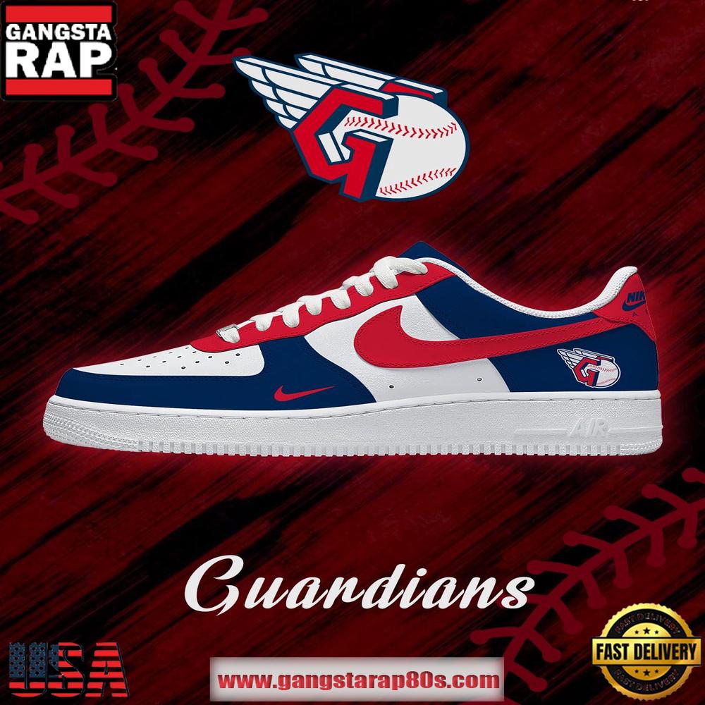 Cleveland Baseball Nike Air Force 1 Sneakers Shoes Cleveland Baseball Nike Air Force 1 Sneakers Shoes