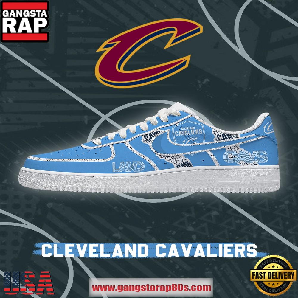 Cleveland Basketball Limited NBA Nike Air Force 1 Shoes Running Sneakers
