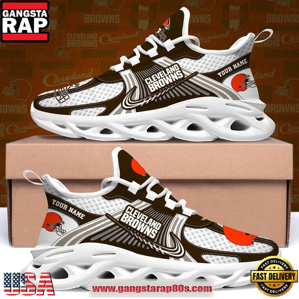 Cleveland Browns Personalized Clunky Sneaker Max Soul Shoes