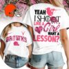 Cleveland Browns Premium NFL Shoot Like A Girl Women T-Shirt