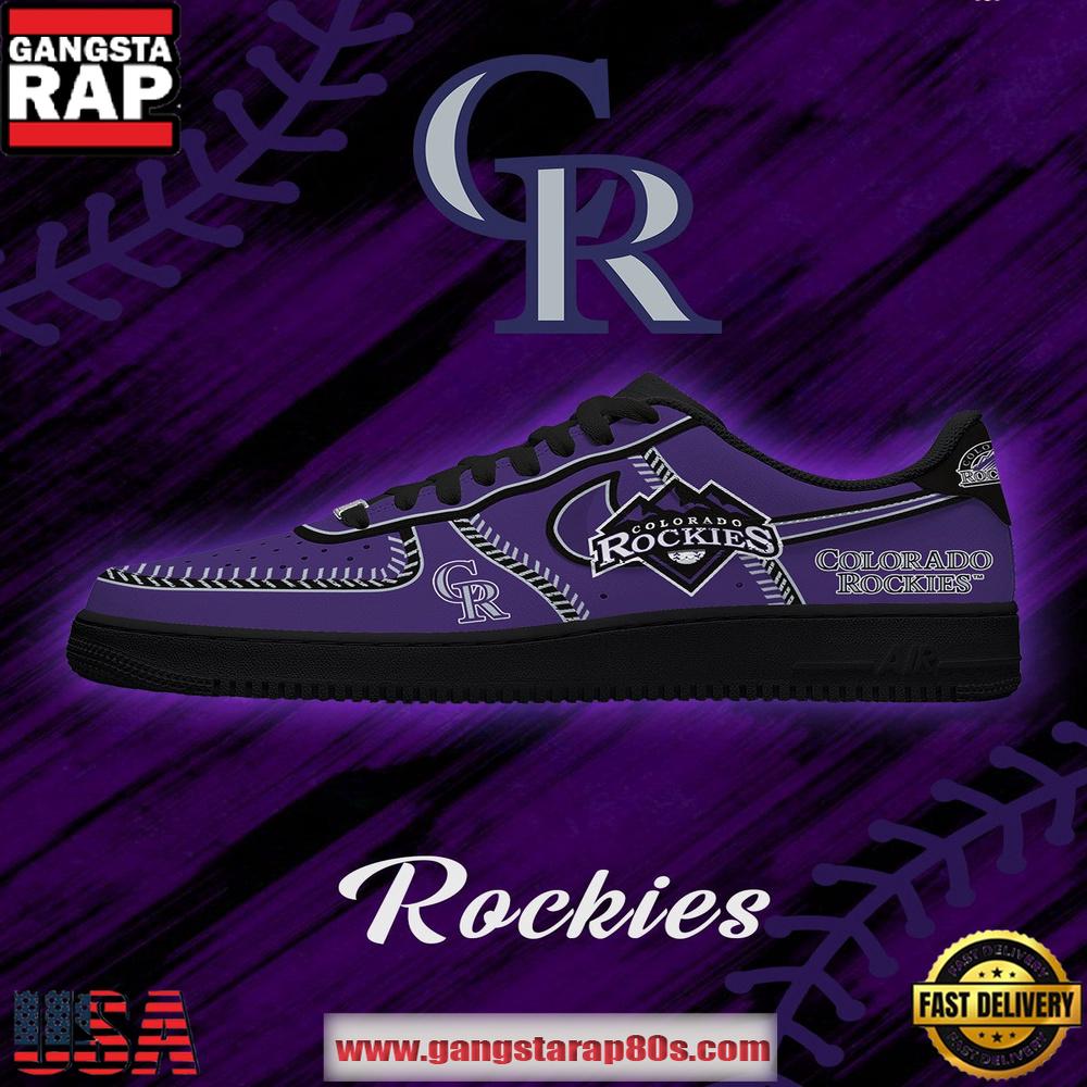 Colorado Baseball Limited Edition Nike Air Force 1 Sneakers Shoes Colorado Baseball Limited Edition Nike Air Force 1 Sneakers Shoes