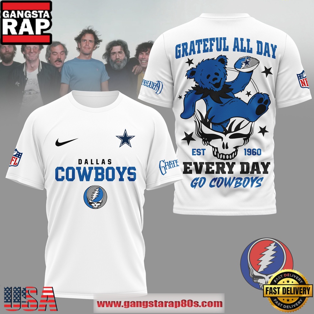 Dallas Cowboys NFL x Grateful Dead All Day Vintage T-Shirt