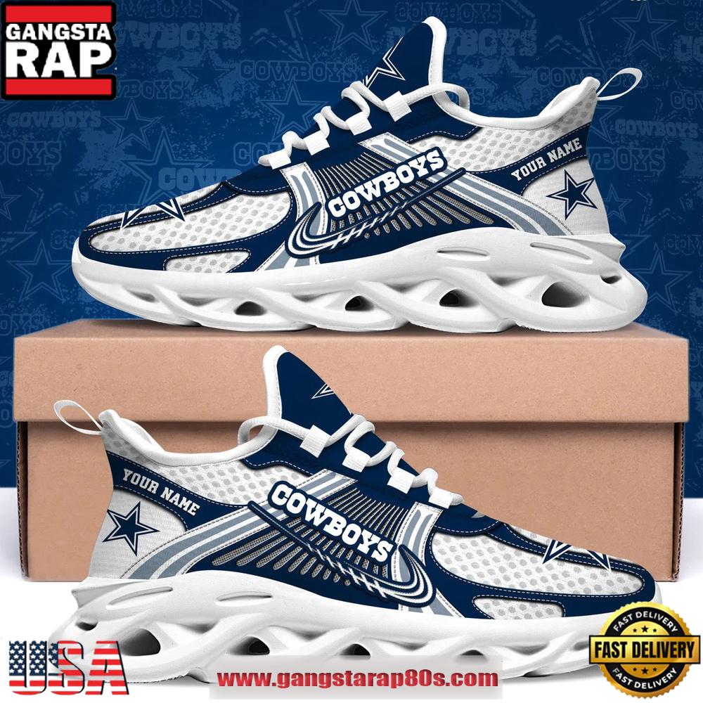 Dallas Cowboys Personalized Clunky Sneaker Max Soul Shoes