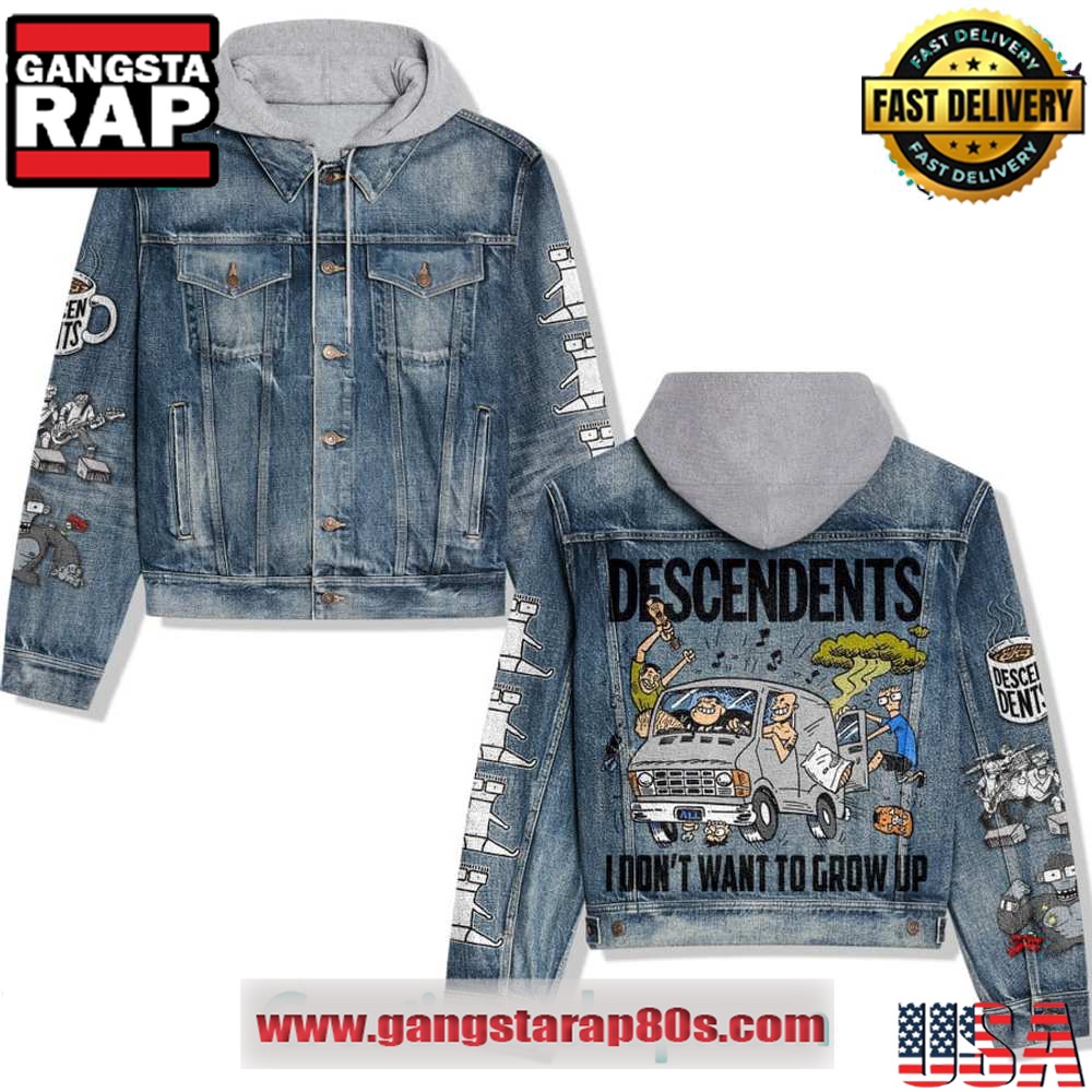 Decendents I Dont Want To Grow Up Hooded Limited Edition Denim Jacket