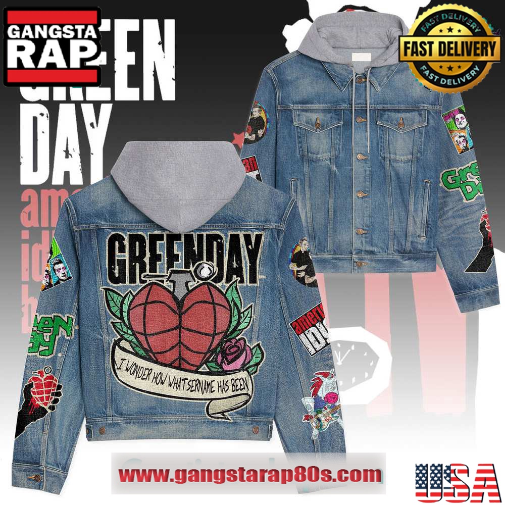Green Day Rock Band Hooded Limited Edition Denim Jacket