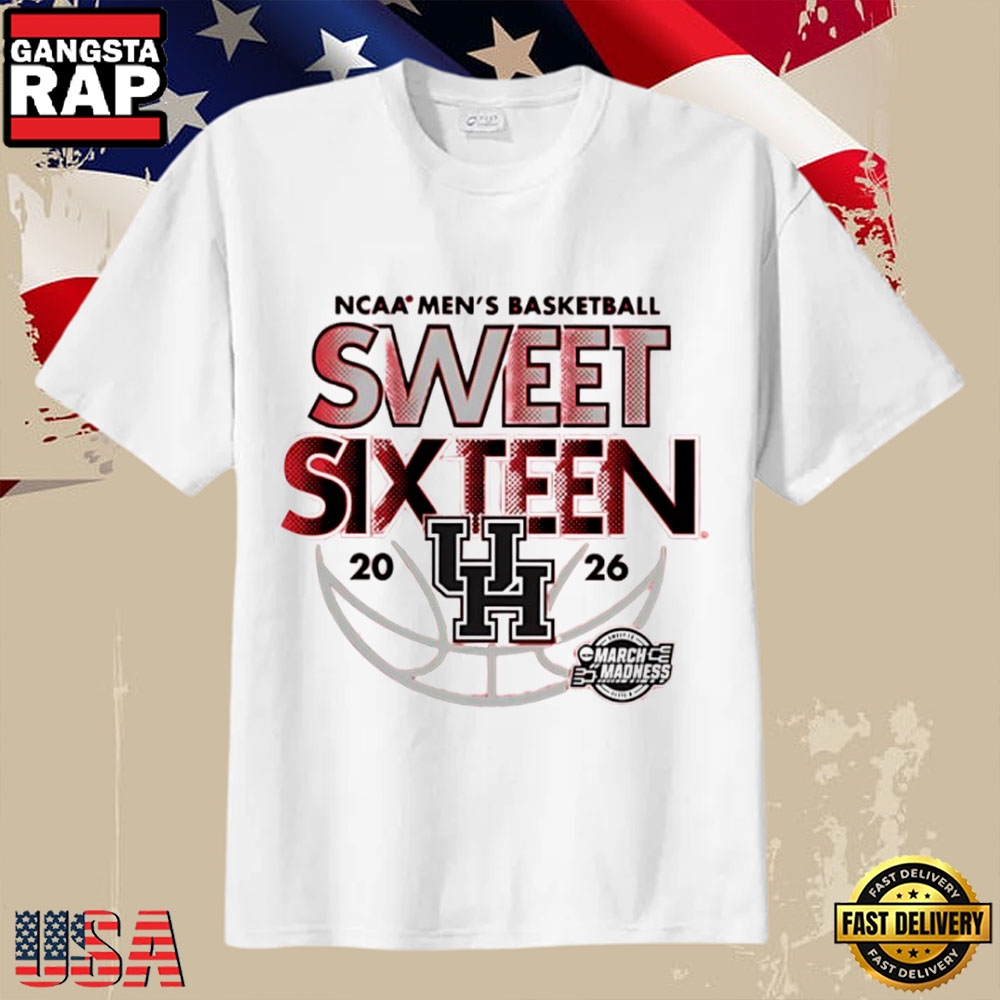 Houston Men’s Basketball 2026 March Madness Sweet 16 Vintage Style T-Shirt Houston Men’s Basketball 2026 March Madness Sweet 16 Vintage Style T-Shirt